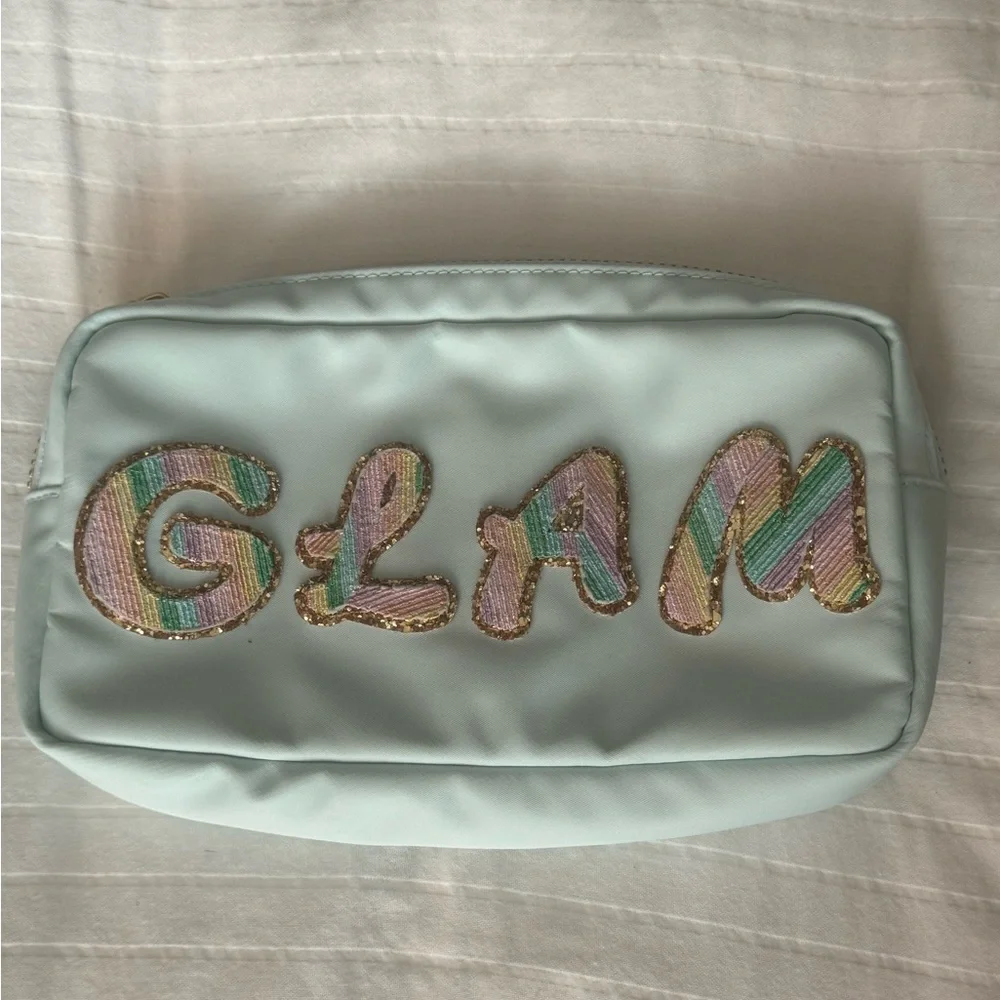 Stoney Clover Lane GLAM Patch Pouch Cosmetic Bag Travel Makeup Case